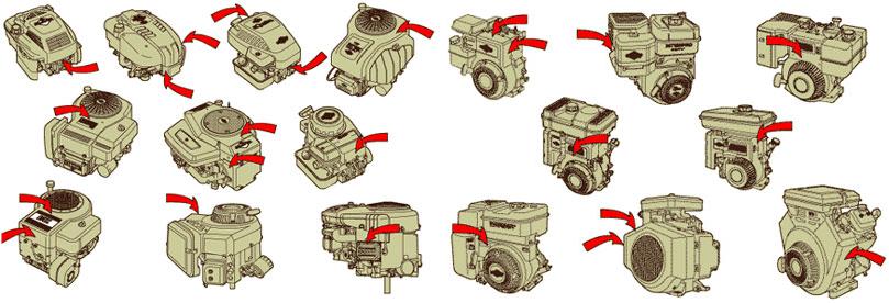 Briggs & Stratton Model Location help i Cant find my Briggs & Stratton Model # on the Engine!